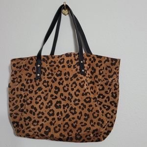 NWT J. Crew Leopard Tote